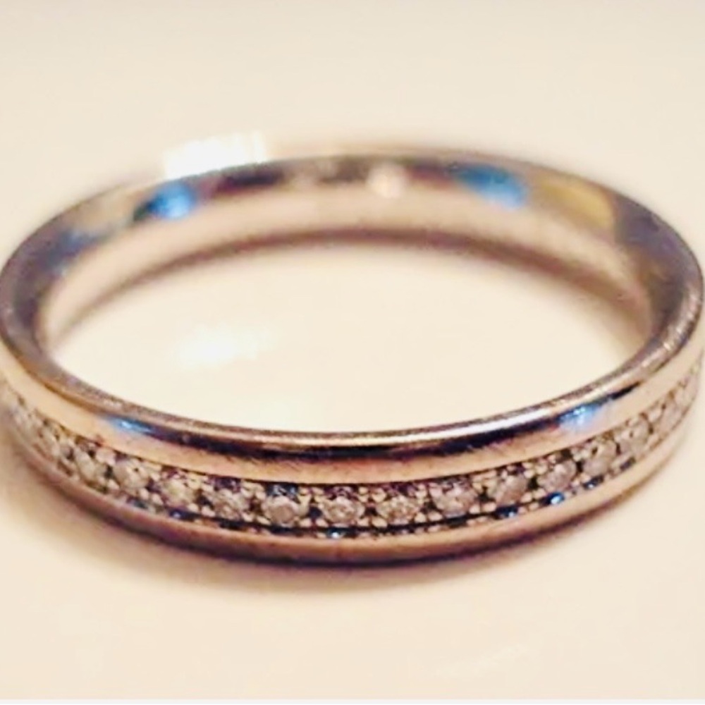 Tiffany & Co. Silver Diamond Ring